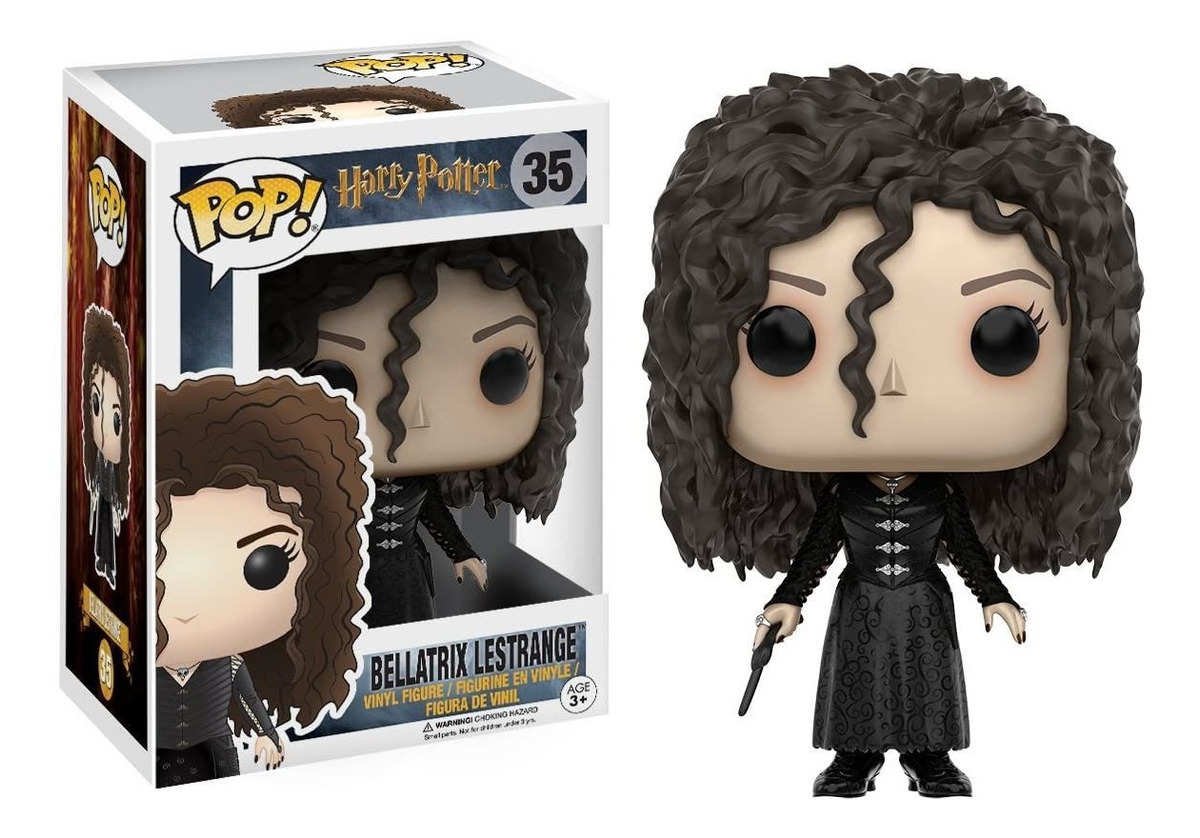 Boneco Funko Harry Potter Bellatrix Pop, Preto