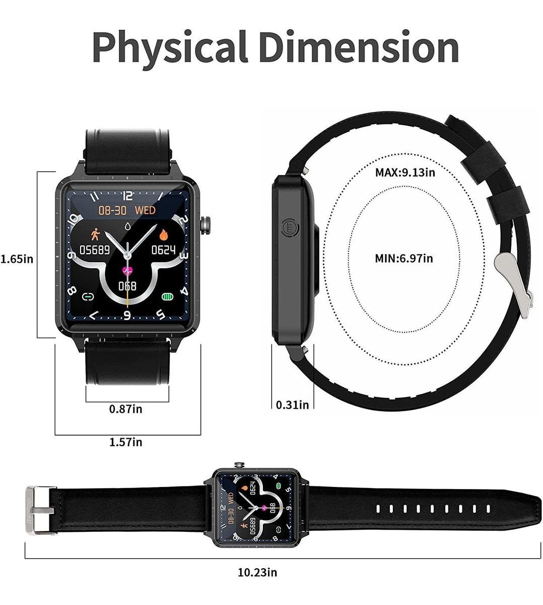Smartwatch De Fitness Para Telefones iPhone E Andro - Imagem 4