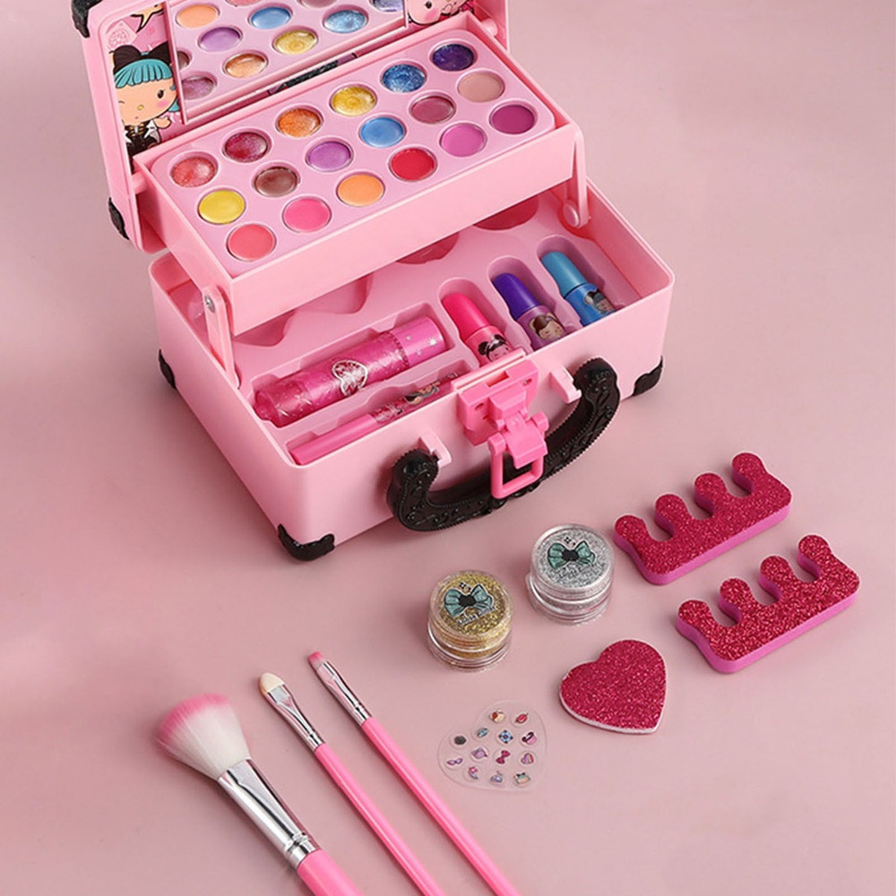 Kit De Maquiagem Infantil E Itens De Beleza Para Crianças - Imagem 3