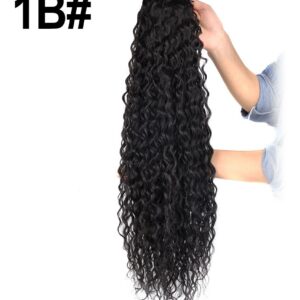 60cm Curvado Rabo Falso De Fibra Longa Peruca Encaracolada