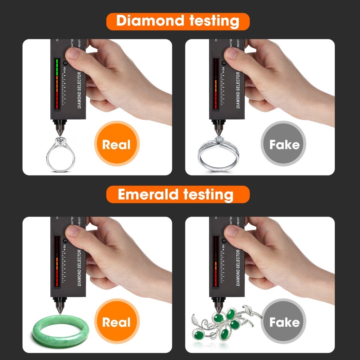 Diamond Tester Pen Detector Seletor De Diamante De Alta Prec - Imagem 3
