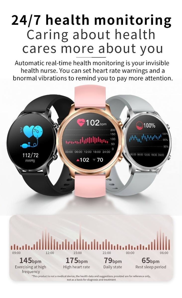 Smartwatch Feminino Bluetooth Call Fashion 1.32 Com Tela Red - Imagem 21