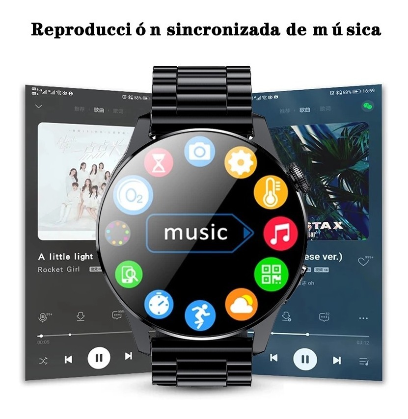 Smartwatch Masculino Call Ip68 Bluetooth Smartwatch - Imagem 7