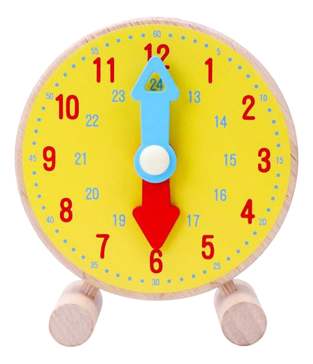 Aprenda A Contar As Horas Pré-escola Ensino Relógio Modelo