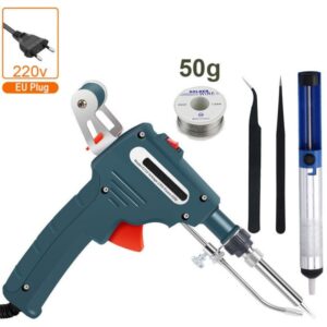 Kit Soldagem Mão Pistola 60w Estanho Sugador Pinça 220v