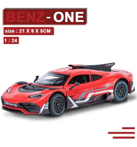 Carro Miniatural Benz Amg One Com Som E Luzes 1/24 - Imagem 12