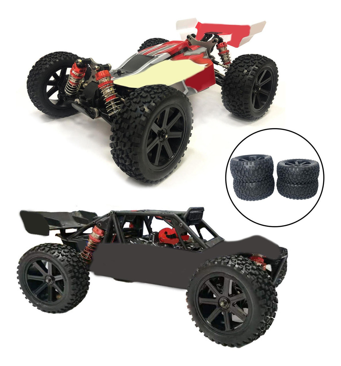 Alargamento Das Traseiras Dianteiras Para Wltoys 144001 1/14 - Imagem 14