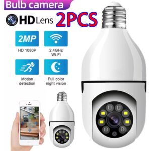 2pcs 1080p 2mp Wifi Ip Câmera De Visão Noturna 355 Graus