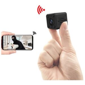 Câmera De Espião De 136 Graus Mini Wifi P2p App Night Vision