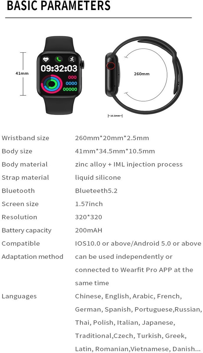 Smart Watch Hw12 1,57 'bluetooth Monitor De Música Sem Fio - Imagem 2