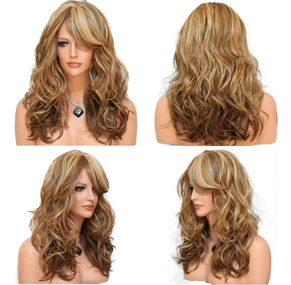 Perucas Longas Encaracoladas Peruca De Cabelo Ombreparty Per - Imagem 2