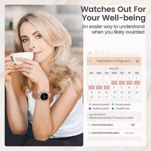 Para Xiaomi Huawei Smartwatch Ladies Sports Blu - Imagem 9