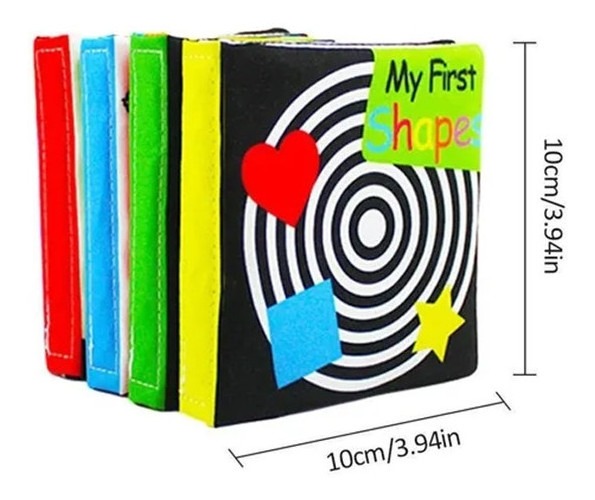 4 Peças, Livro De Tecido Sensorial Infantil, Brinquedos Para - Imagem 2