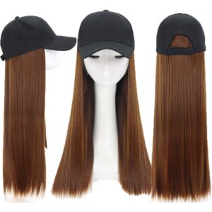 Chapéu Fibra Do Cabelo Natural Cauda Peruca Extensão Longa