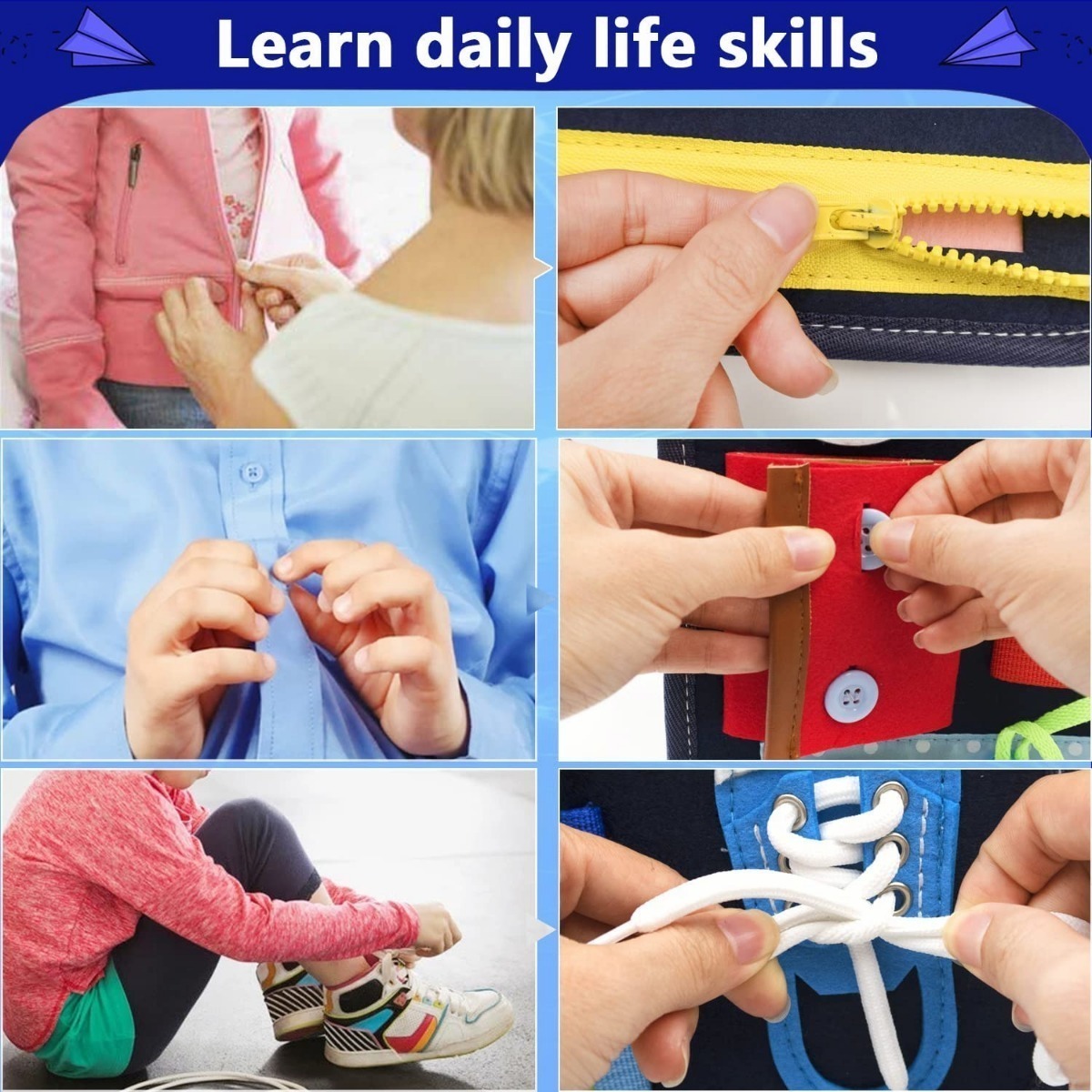 Montessori Mochila De Aprendizagem Com Fivelas - Imagem 5
