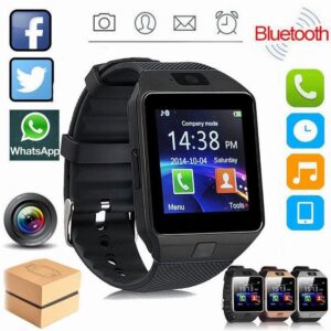 2pcs Smartwatch Com Cartão Sim/câmera Para Android/ios Dz09