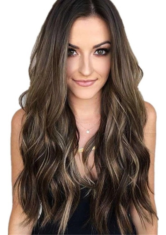 Peruca Longa De Cabelo Humano Ombré Natural - Imagem 2
