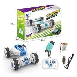 Carrinho Stunt Rc Relógio Gestos De Mão Sensor Acrobático