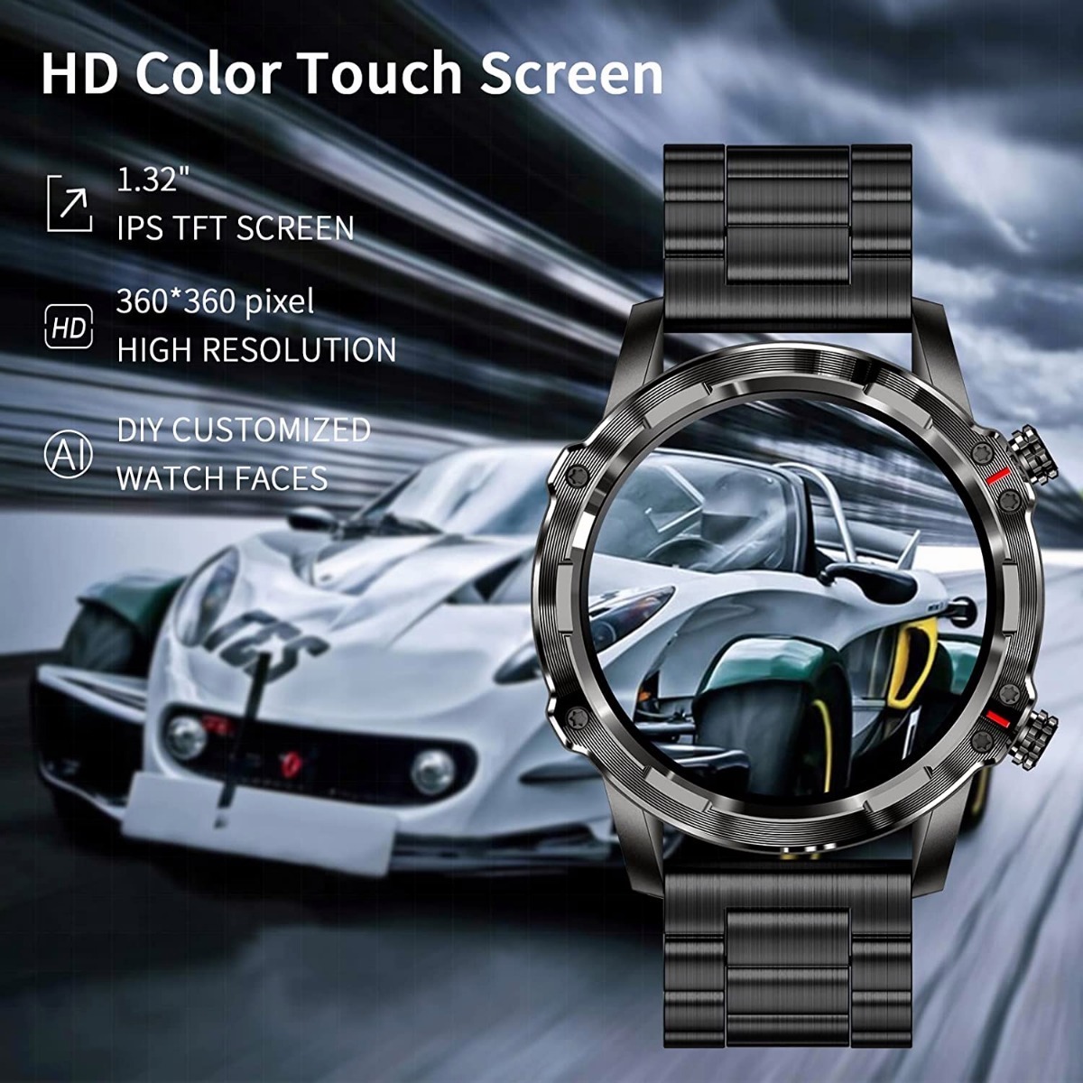 Rastreador De Fitness Smart Watch (faça/resposta Chamada) Pa - Imagem 3
