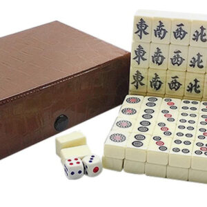Conjunto Portátil De Mahjong Com De Armazenamento Para