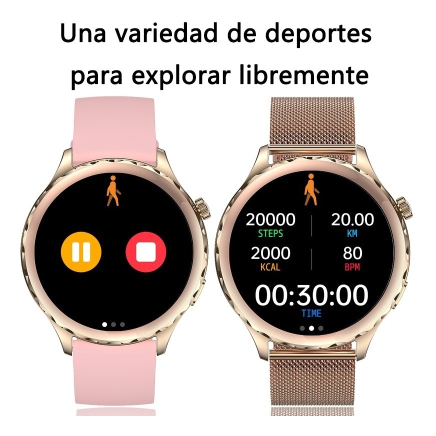 Smartwatch Feminino Smartwatch 360* 360 À Prova D'á - Imagem 6
