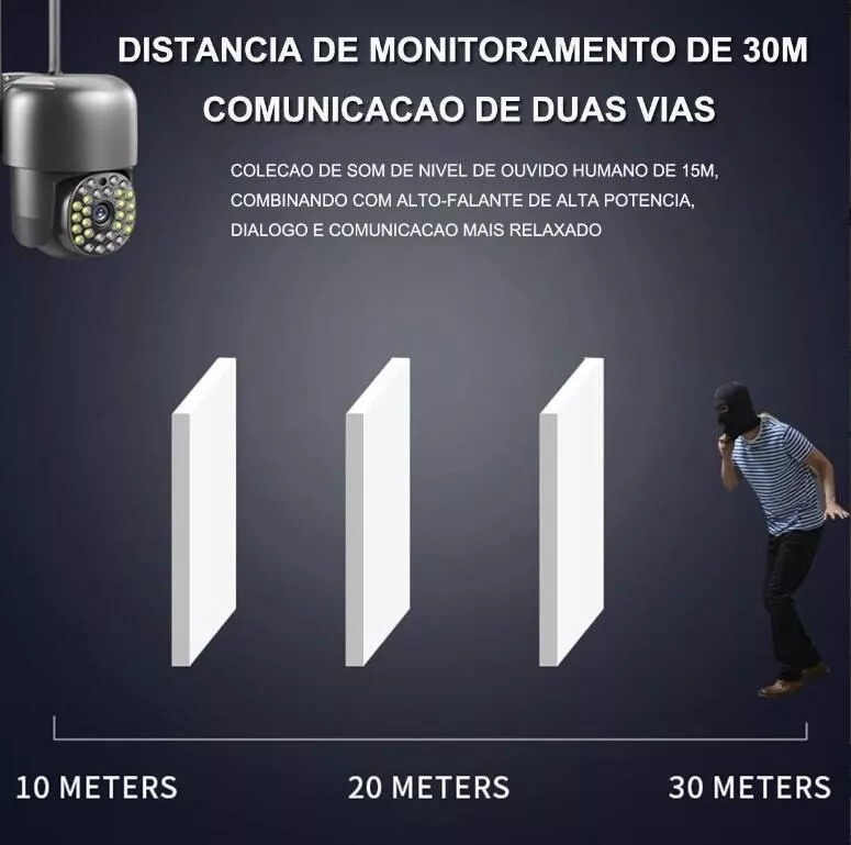 Câmera De Vigilância Colorida Hd Smart Wifi Diaylt0044nice - Imagem 7