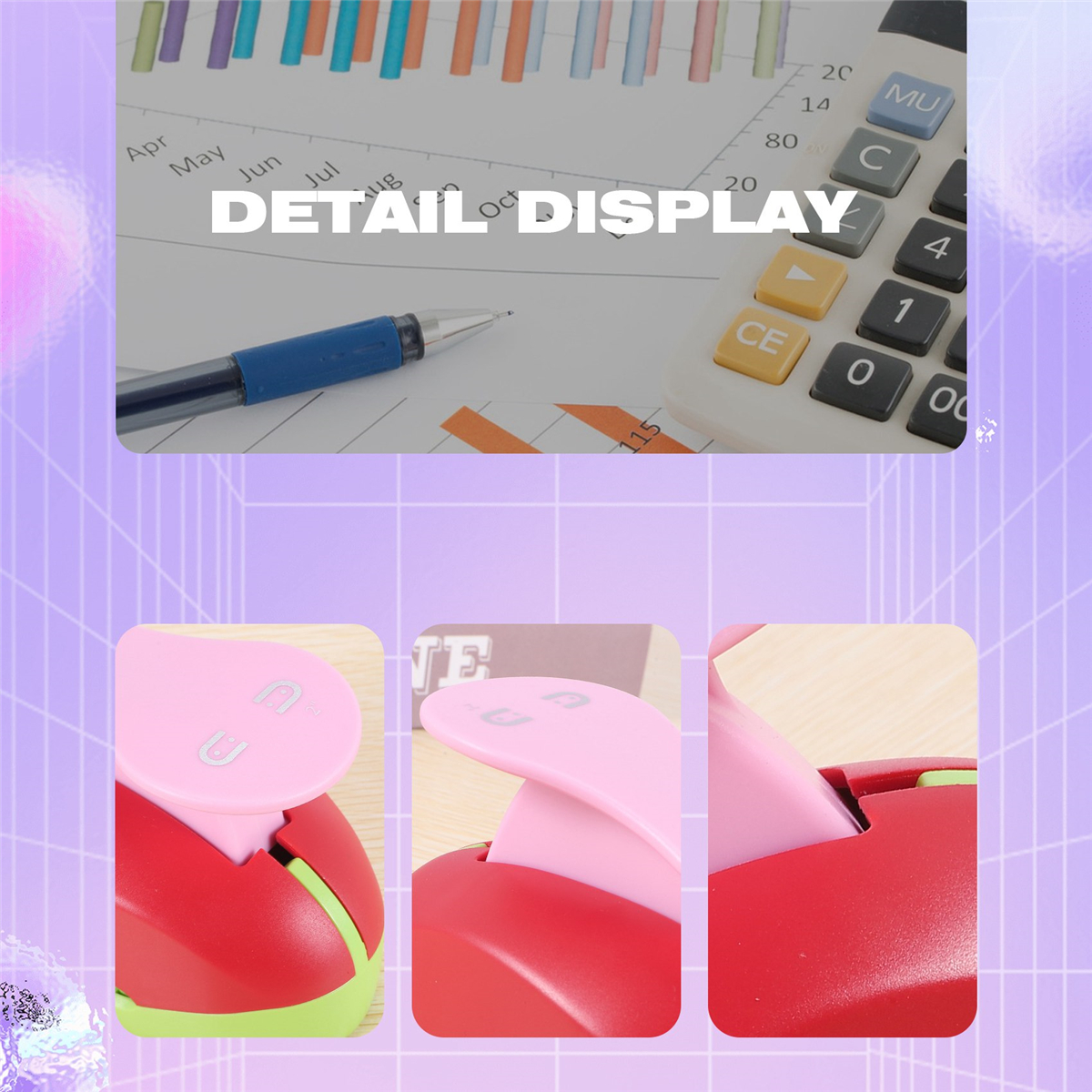 Scrapbook Perfuradores Brincos Cortador De Cartão Craft Cali - Imagem 6