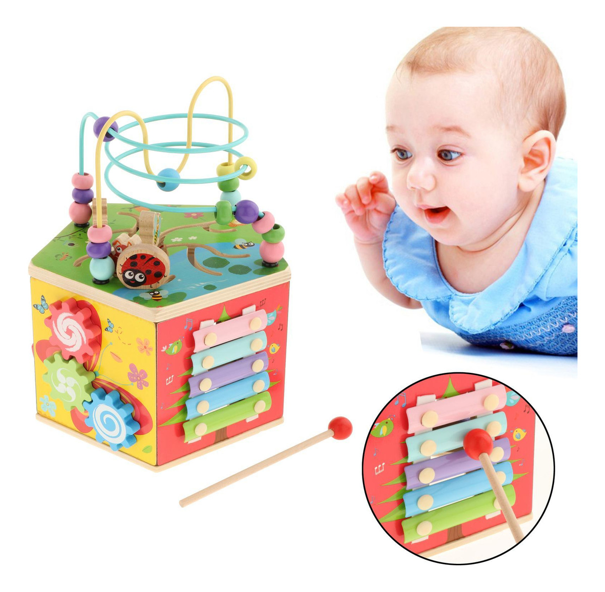 Cubos De Atividades Montessorianas Brinquedos De - Imagem 5