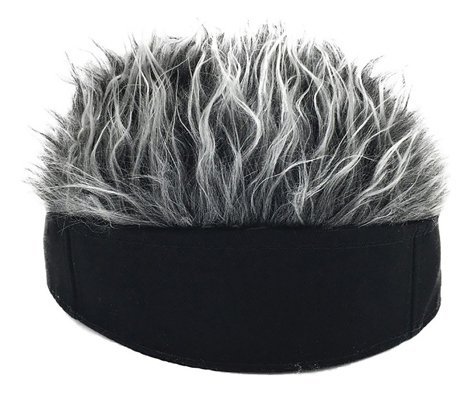 Orfi Men Retro Peruca Curta Faixa De Cabelo Cosplay Chapéu D