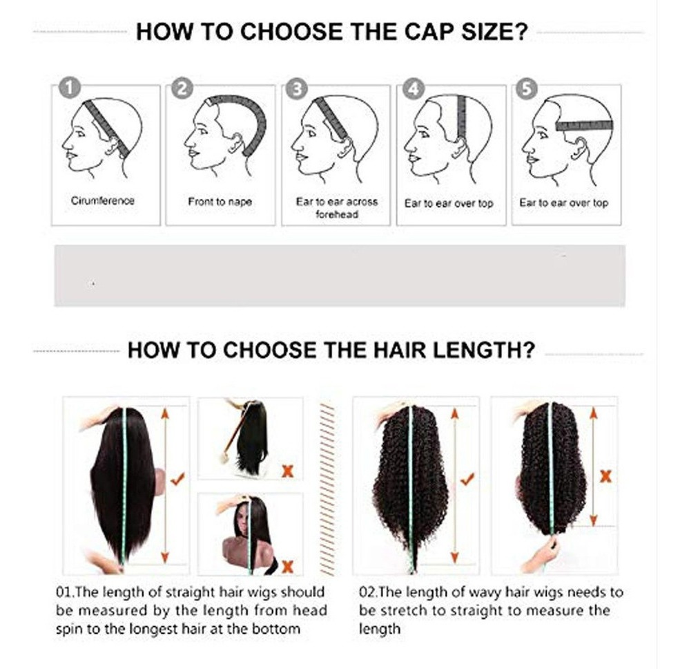 N 24curly Cabelo Perucas Do Laço Perucas Humanas Do Cabelo E - Imagem 8