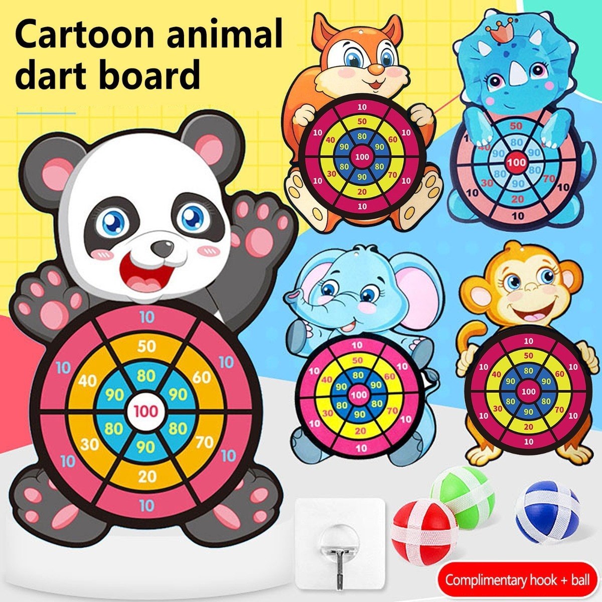 Um Tabuleiro De Dardos Infantil Ao Alvo Sticky Ball Self-adh - Imagem 14