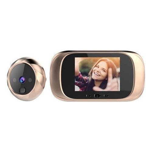 Olho Mágico Da Câmera Da Campainha Do Visor Digital
