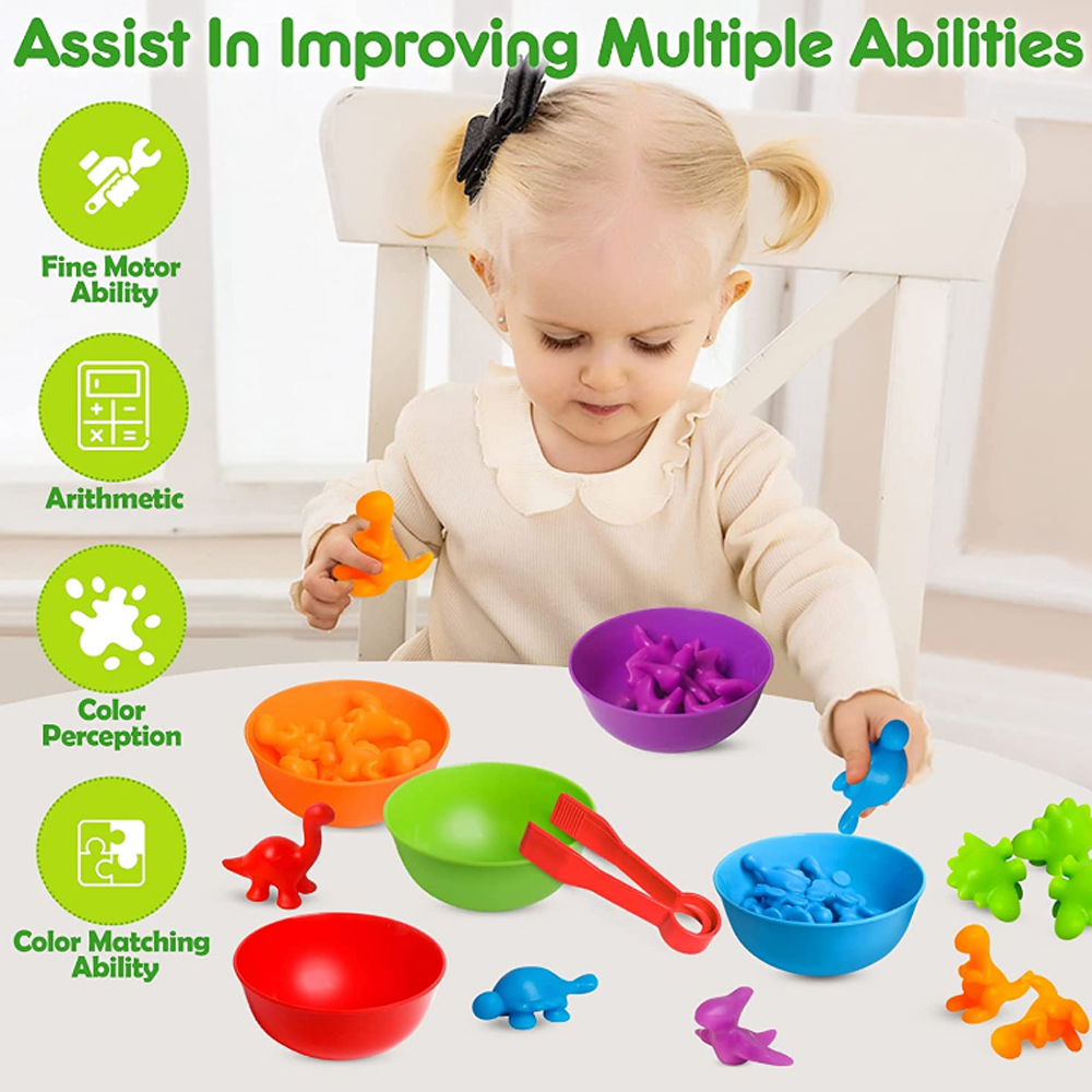 Brinquedo Educativo Montessori Para Classificação De Cores - Imagem 4