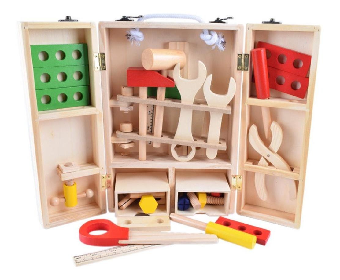 Conjunto De Ferramentas Infantil Com Caixa De Ferramentas De - Imagem 3