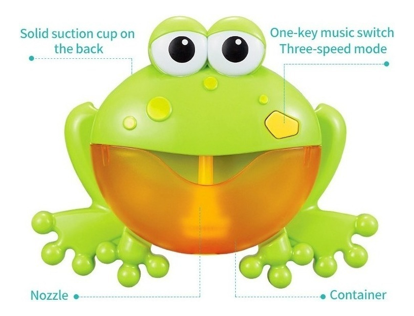 Brinquedos Infantis Verdes, Máquina De Espuma, Banho, Música - Imagem 4