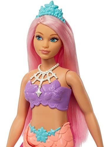 Boneca De Sereia Barbie Dreamtopia Com Cabelo Rosa Curvilíne - Imagem 2