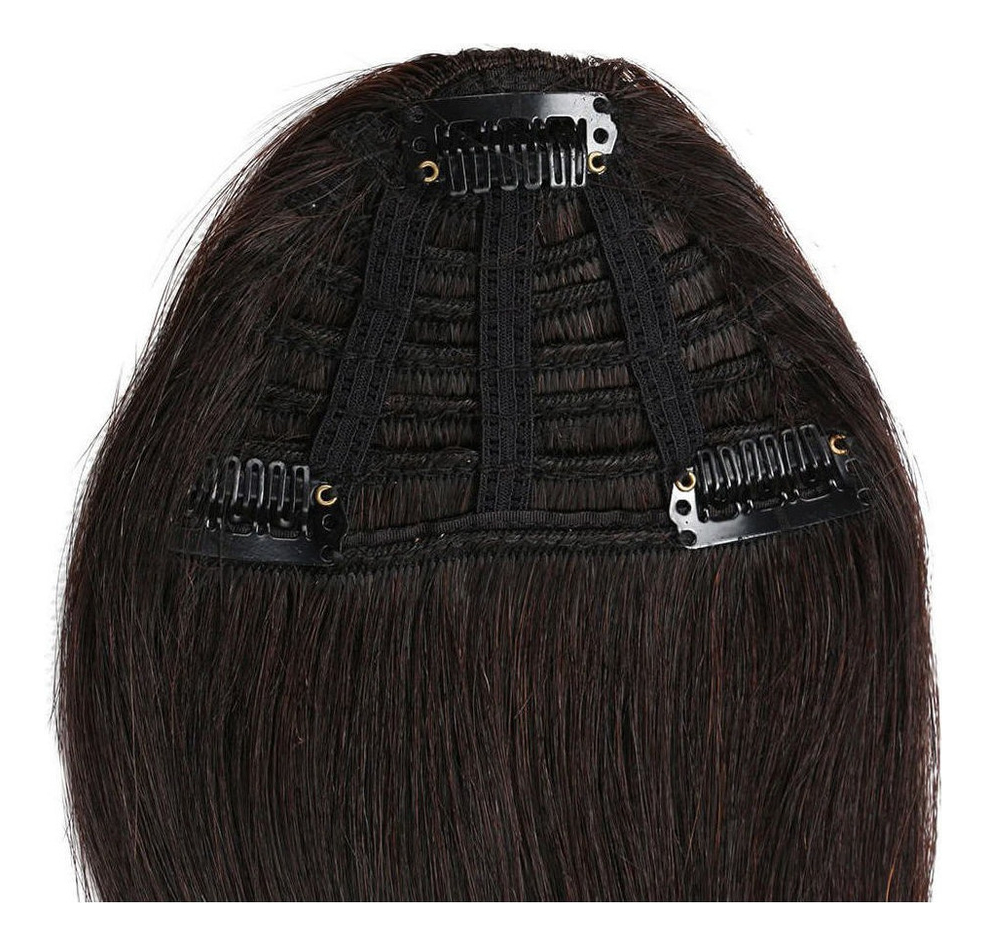 Peruca Cabelo Humano Virgem 20cm Franja - Imagem 19