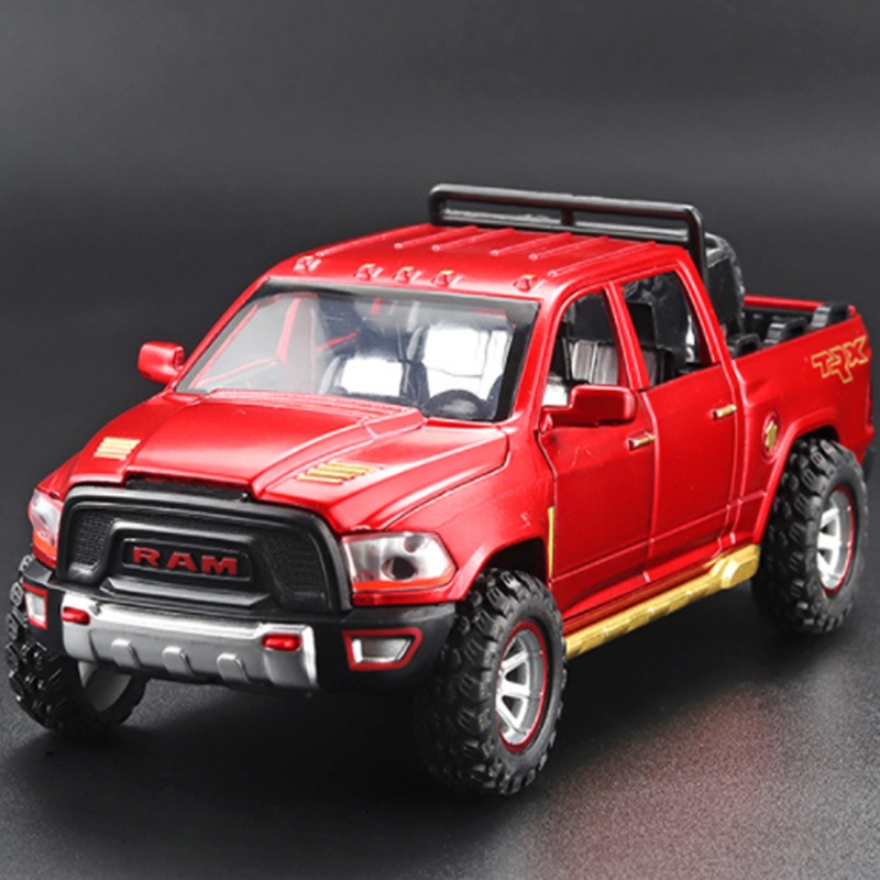 Caminhões De Brinquedo Infantis Ram Trx Metal Com Luz E Som - Imagem 3
