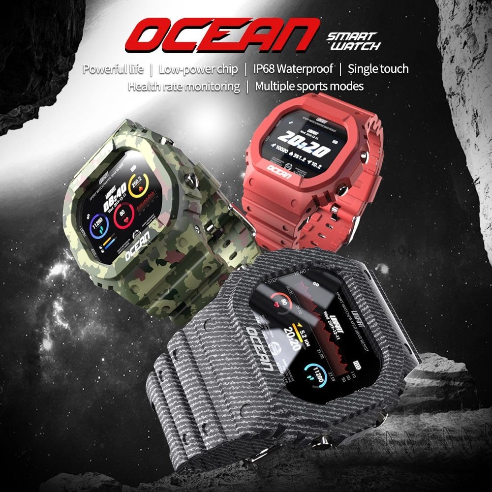Smart Watch Ocean Pro Iwo Notificação De Rede Social