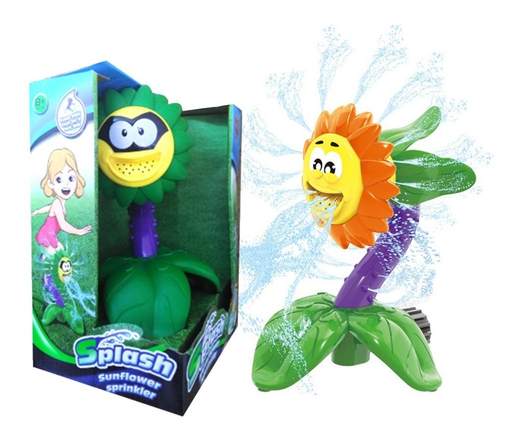 Bath Toy Splash Sunflower Yard Water Sprinkler Lawn Sprinkle - Imagem 2