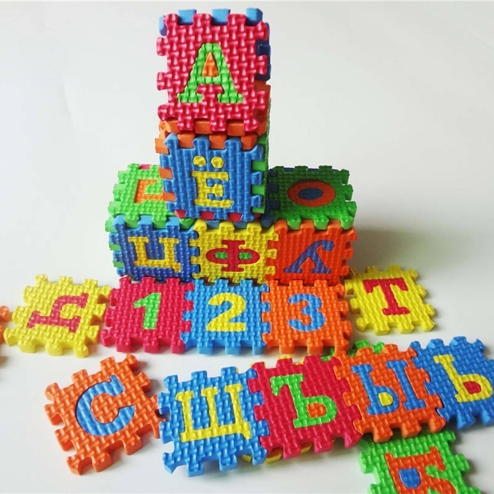 Lazhu 36 Unidades/conjunto Alfabeto Russo Jigsaw Learning Ma - Imagem 2