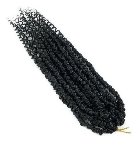 Apliques De Cabelo Encaracolado De Crochê Com Ondas De Água, - Imagem 3