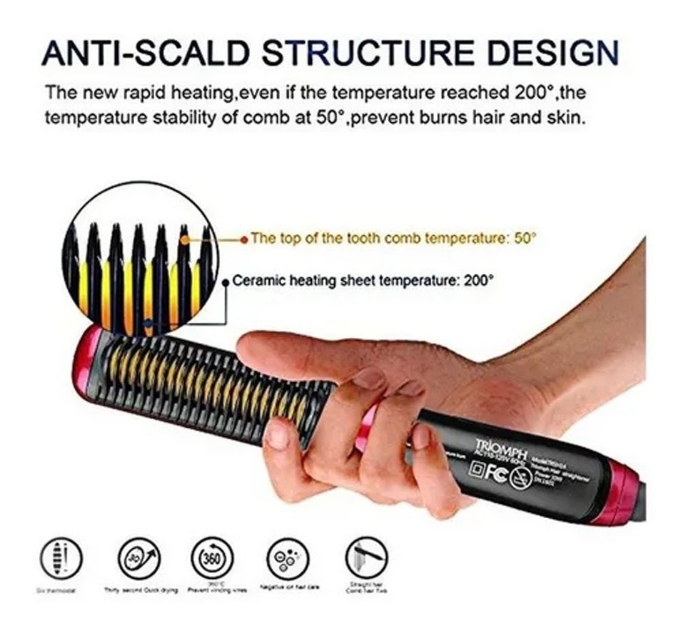 Escova Anion Escova De Cabelo Chapinha Alisadora Basique Sle - Imagem 8