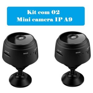 Mini Camera Ip Espiã Wifi A9 Magnética Bateria Portatil 2pcs