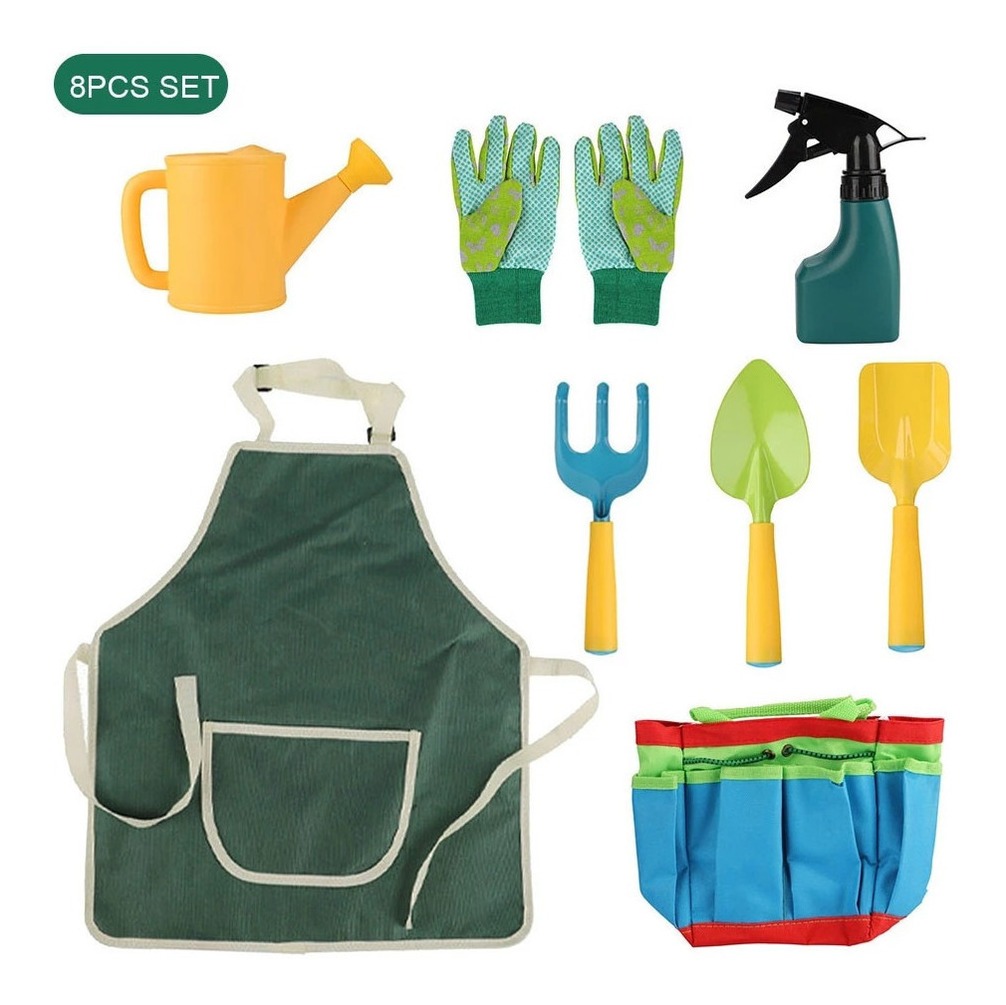 Conjunto De 8 Peças De Ferramentas De Jardinagem Infantil De - Imagem 2