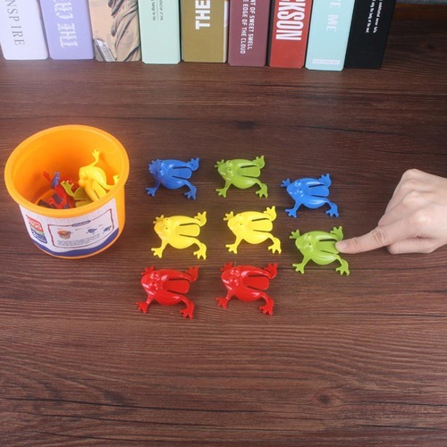 12x Jogo Brinquedo Sapo Saltitante Com Baldefroggy Party - Imagem 4