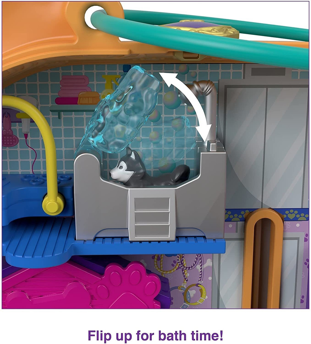 Polly Pocket Corgi Abraços Compactos Com Hotel Para Animais - Imagem 9