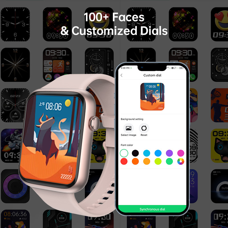Relógio Ip68 Smartwatch 1.83, Caixa Cinza Carbono, Malha De - Imagem 4