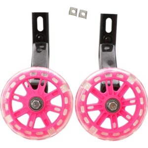 Conjunto De Rodas Auxiliares De Bicicleta Infantil - Rosa -