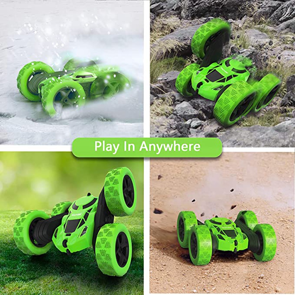 Carro Remoto Rc De Rotação Dupla Face 360° Com Faróis - Imagem 9